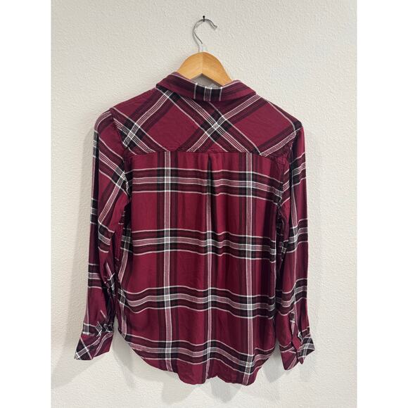 Rails maroon/black/white plaid button up - Picture 5 of 5
